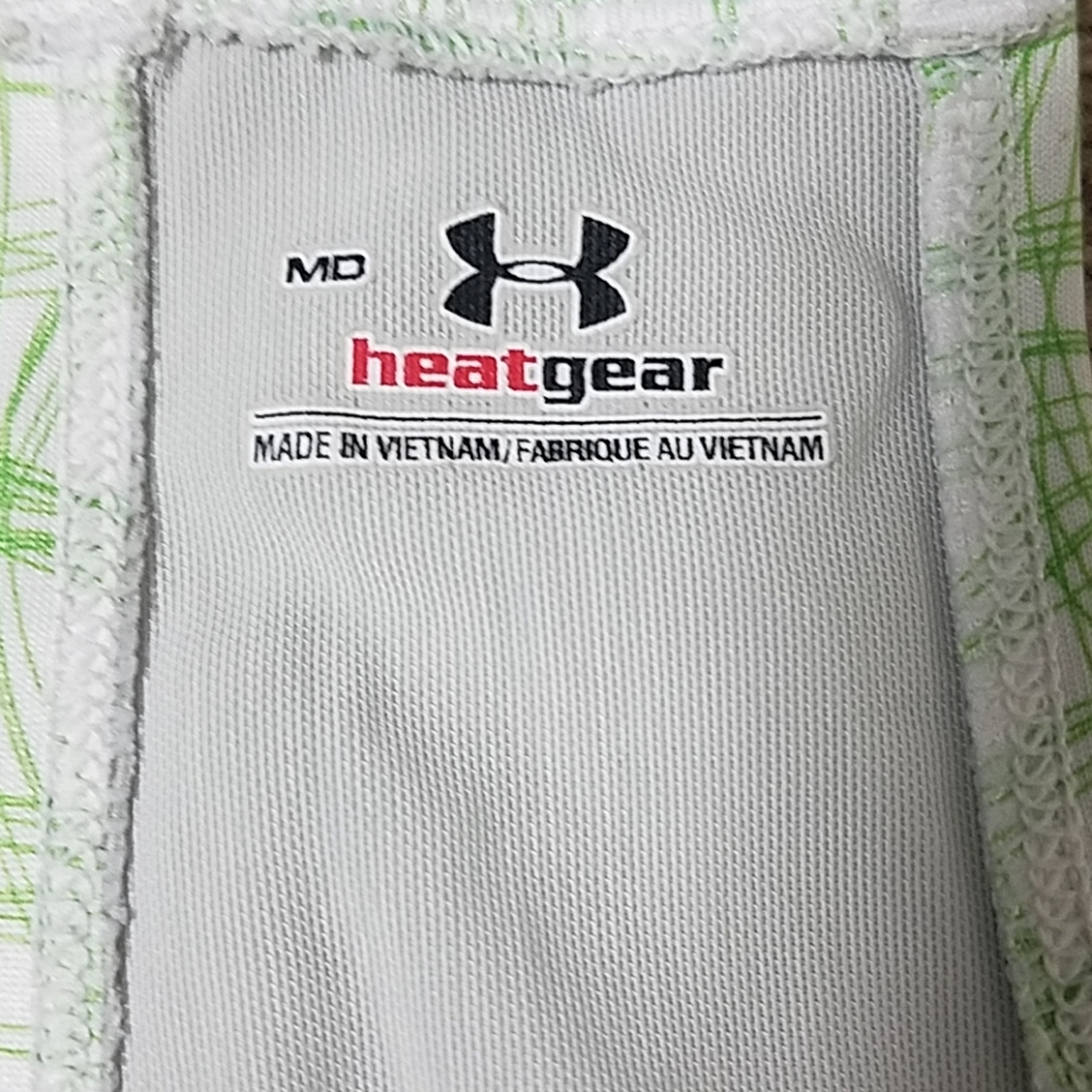 Under Armour green and white bra Shelf tan… - Picture 4 of 8